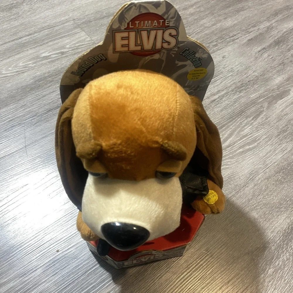Ultimate Elvis Animated Hound Dog Plush Singing‎ Hound Dog 834789 NIB 2003